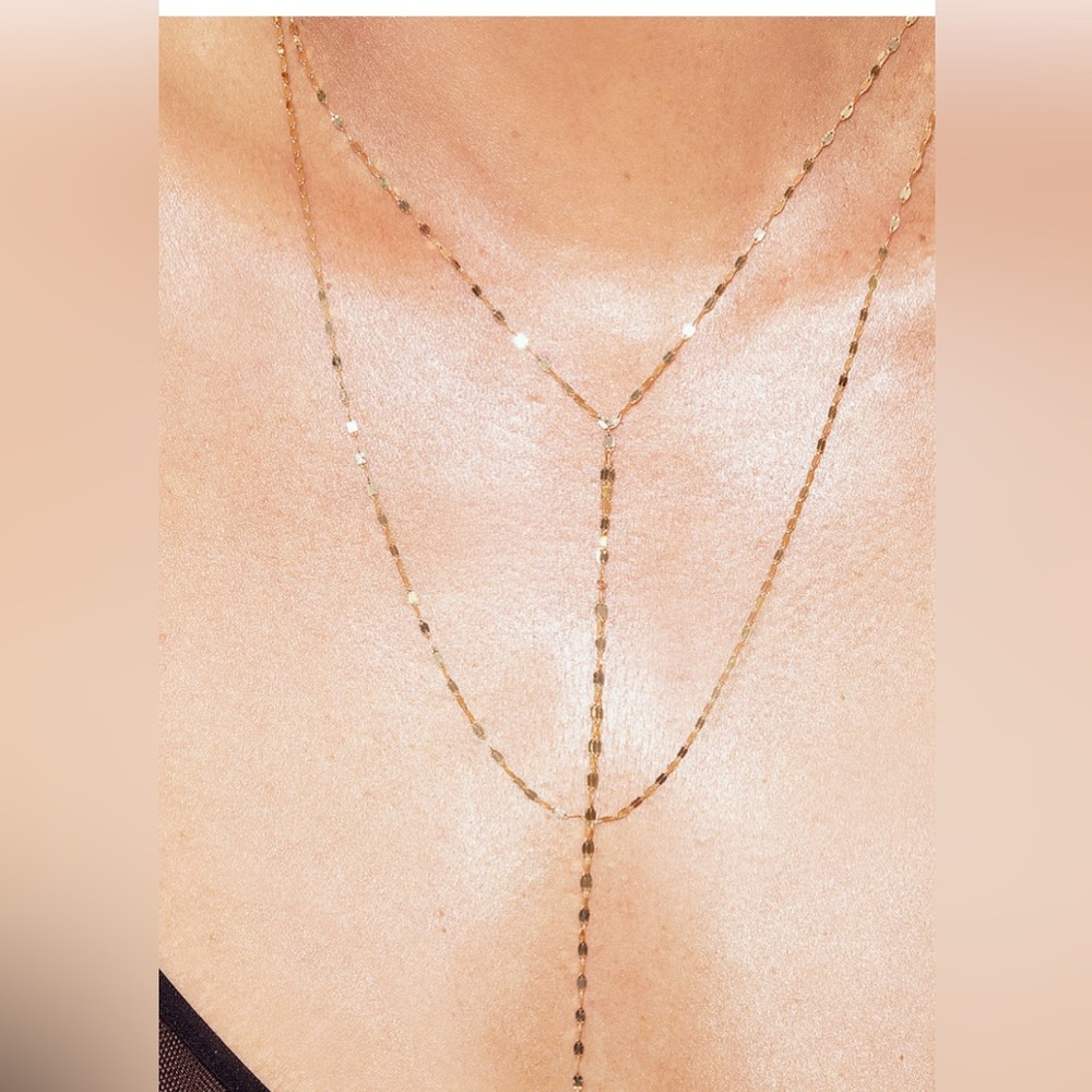 Lana 14k Gold Blake Lariat Necklace - Picture 3 of 4